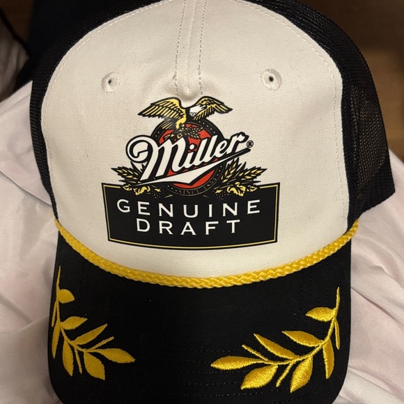 miller Genuine Draft Other - Black and White Hat